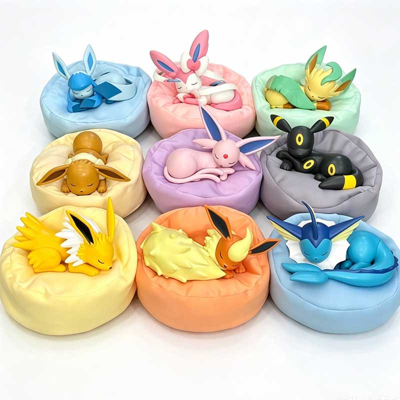 Pokemon Anime Merchandise - Set di 9 Figurine Anime Pokémon