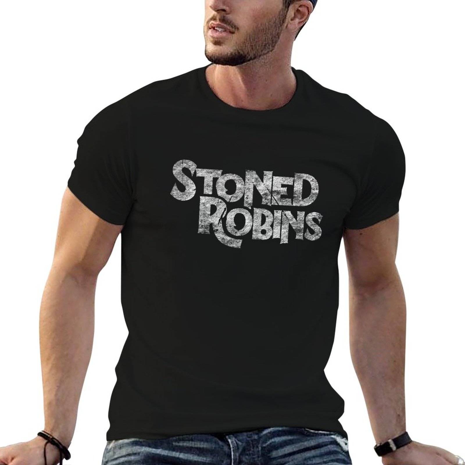Anime Merchandise Names - T-shirt Stoned Robins Name Merchandise, maglietta