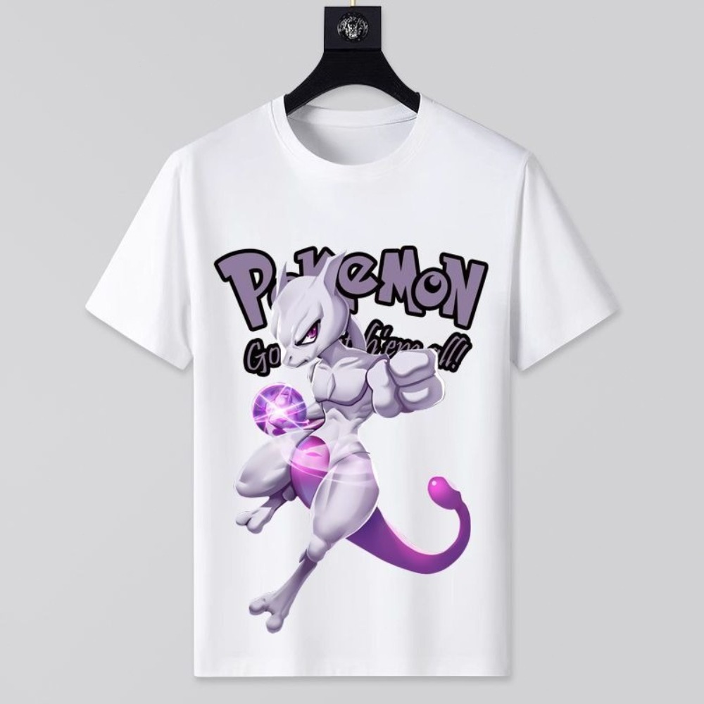 Anime Merchandise Store Japan - T-shirt bianca con stampa Pokémon nuova