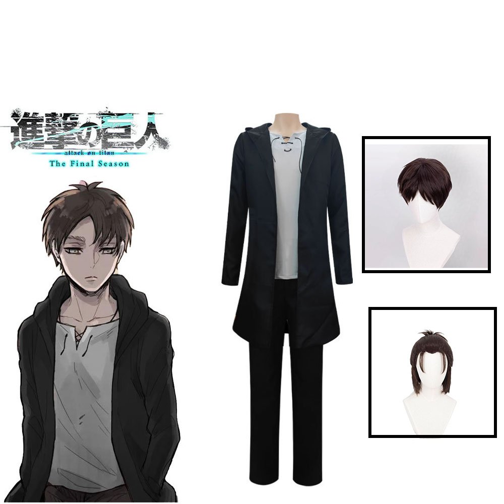 Anime Merchandise Online - Eren Jaeger Costume Cosplay Anime Titan