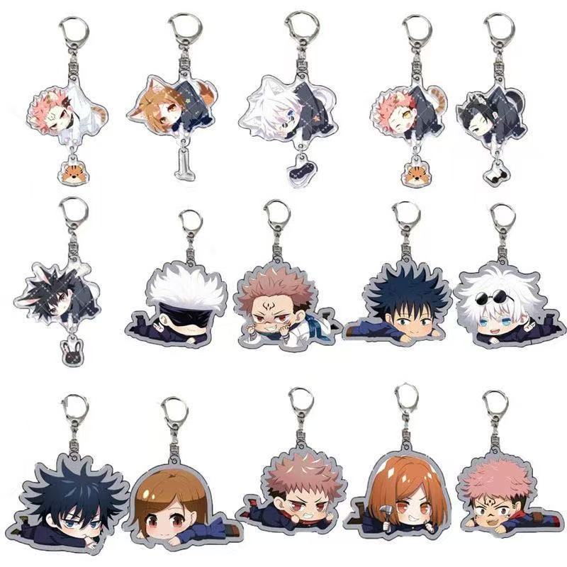 Gojo Anime Merchandise - Nuovo Jujutsu Kaisen Portachiavi Acrilico Simpatico