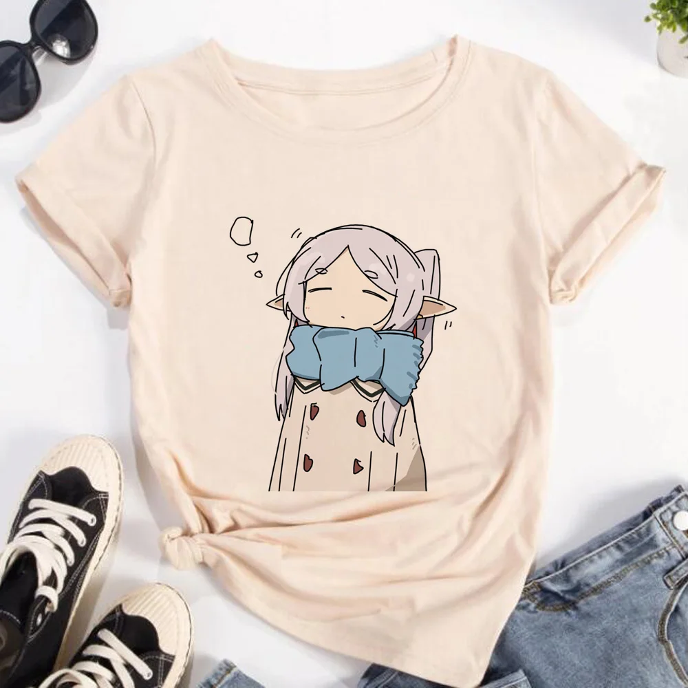 Frieren Anime Merchandise - T-shirt Frieren da Donna, Streetwear Anime
