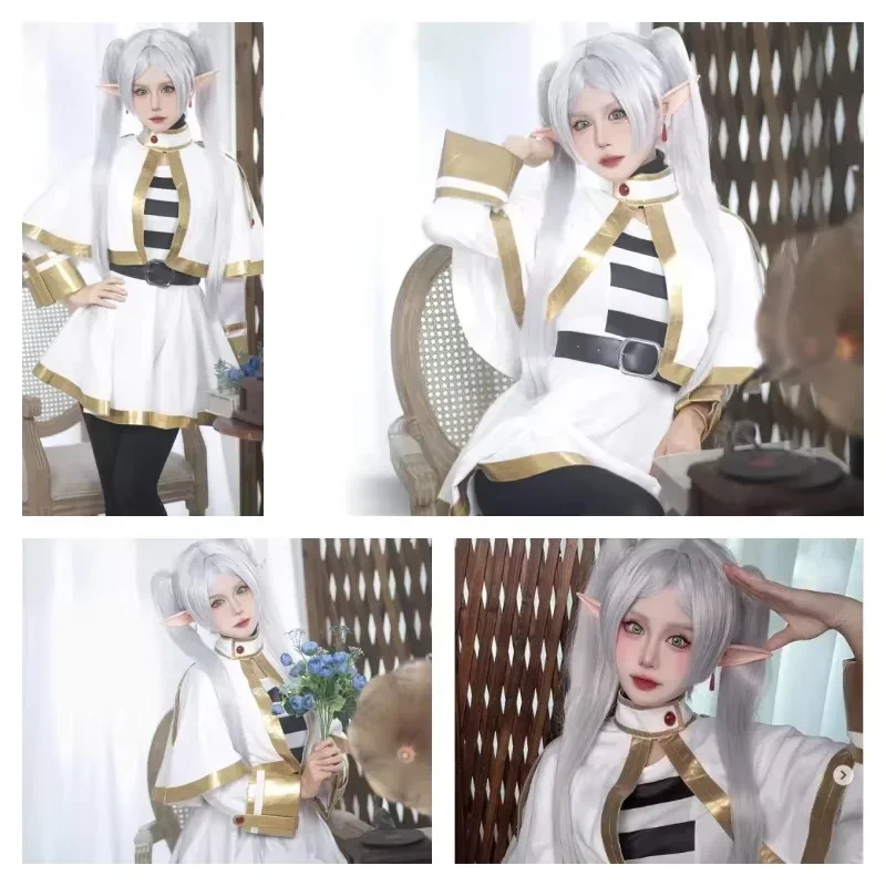 Frieren Anime Merchandise - Costume Cosplay Sousou No Frieren, Parrucca,